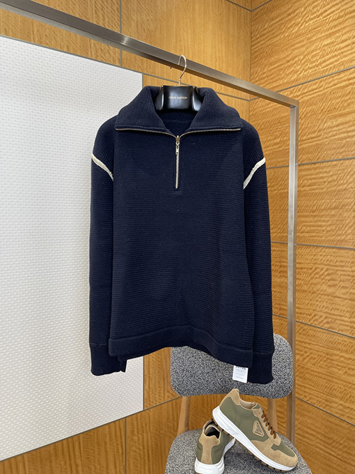 マルタンマルジェラ ハーフジップスリーブニットセーター