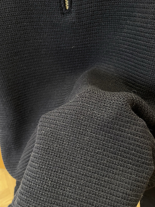 マルタンマルジェラ ハーフジップスリーブニットセーター