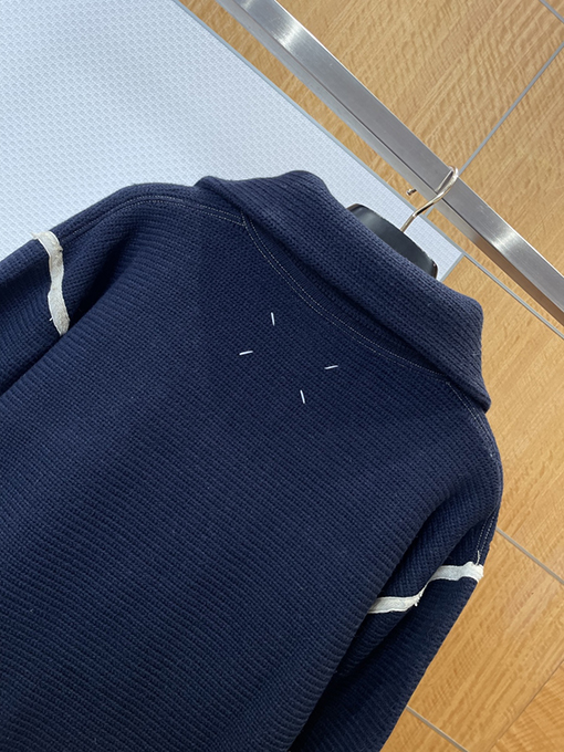 マルタンマルジェラ ハーフジップスリーブニットセーター