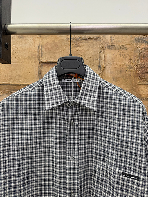 アクネストゥディオズ Acne Studios ロゴチェック柄長袖シャツ