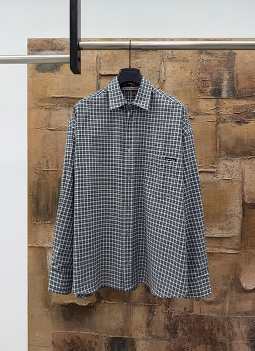 アクネストゥディオズ Acne Studios ロゴチェック柄長袖シャツ