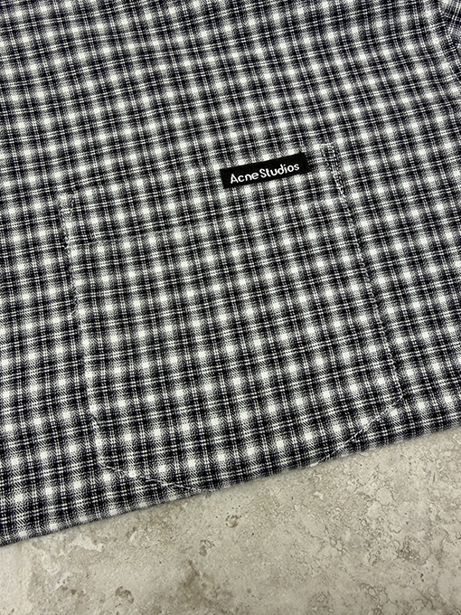 アクネストゥディオズ Acne Studios ロゴチェック柄長袖シャツ