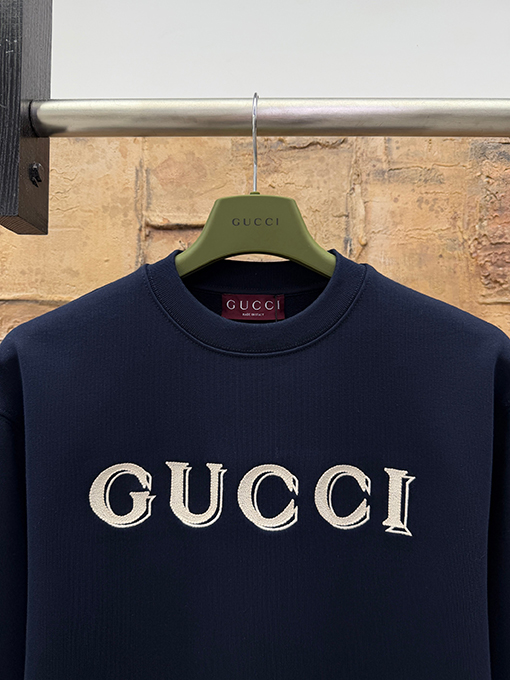 グッチコピー GUCCI 文字刺繍クルーネックスウェットシャツ