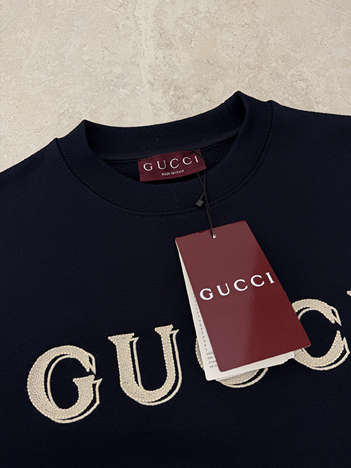 グッチコピー GUCCI 文字刺繍クルーネックスウェットシャツ