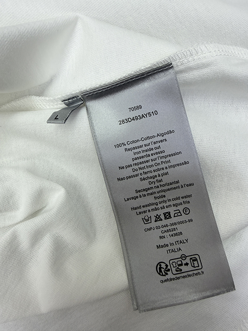 ディオール ローズ刺繍半袖Tシャツ