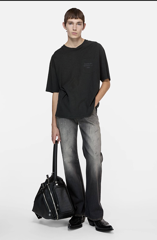 アクネストゥディオズ Acne Studios ポケットレタープリント半袖Tシャツ