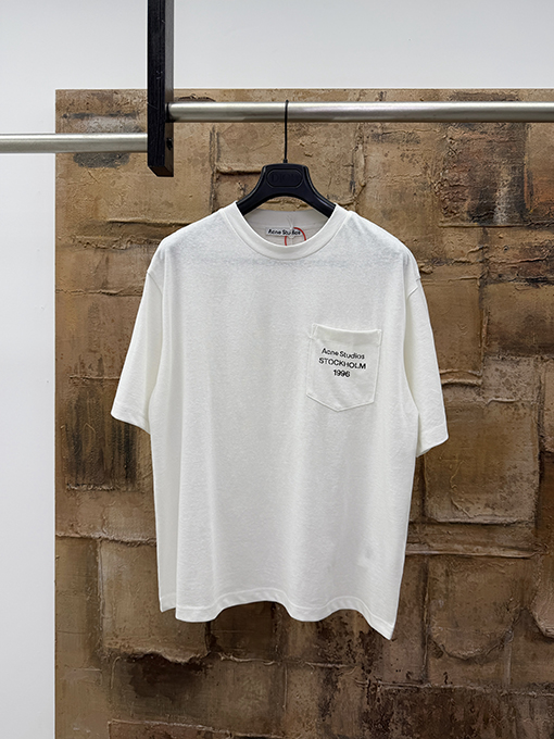 アクネストゥディオズ Acne Studios ポケットレタープリント半袖Tシャツ