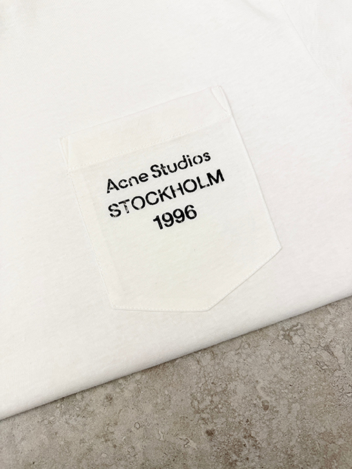 アクネストゥディオズ Acne Studios ポケットレタープリント半袖Tシャツ