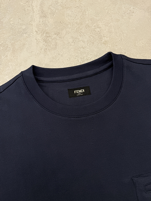 フェンディ FENDI ジッパー付きポケット半袖Tシャツ