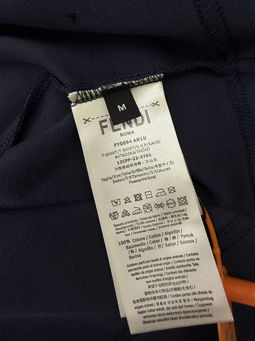 フェンディ FENDI ジッパー付きポケット半袖Tシャツ