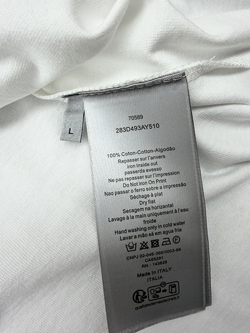 ディオール DIOR 刺繍ロゴ半袖Tシャツ