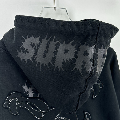 シュプリーム Supreme X Y'S BY YOHJI YAMAMOTO デビルプリントのジップアップパーカー