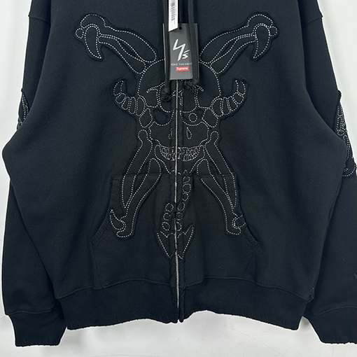 シュプリーム Supreme X Y'S BY YOHJI YAMAMOTO デビルプリントのジップアップパーカー