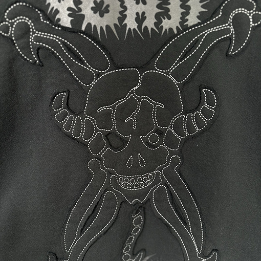 シュプリーム Supreme X Y'S BY YOHJI YAMAMOTO デビルプリントのジップアップパーカー