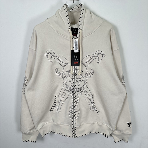 シュプリーム Supreme X Y'S BY YOHJI YAMAMOTO デビルプリントのジップアップパーカー