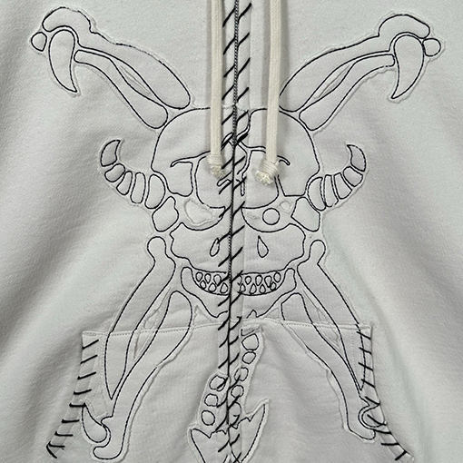 シュプリーム Supreme X Y'S BY YOHJI YAMAMOTO デビルプリントのジップアップパーカー