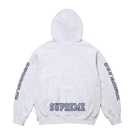 シュプリームコピー Supreme Collegiate Sleeve Hooded レタープリントパーカートシャツ