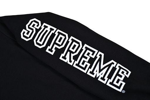 シュプリームコピー Supreme Collegiate Sleeve Hooded レタープリントパーカートシャツ