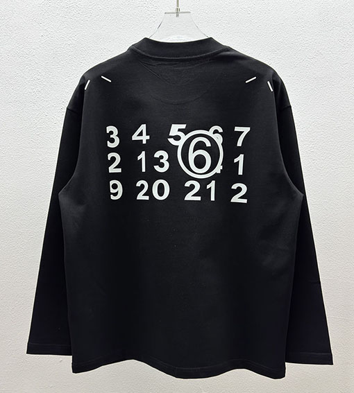 マルタンマルジェラ Maison Margiela MM6 レターデジタルダイレクトプリント長袖シャツ