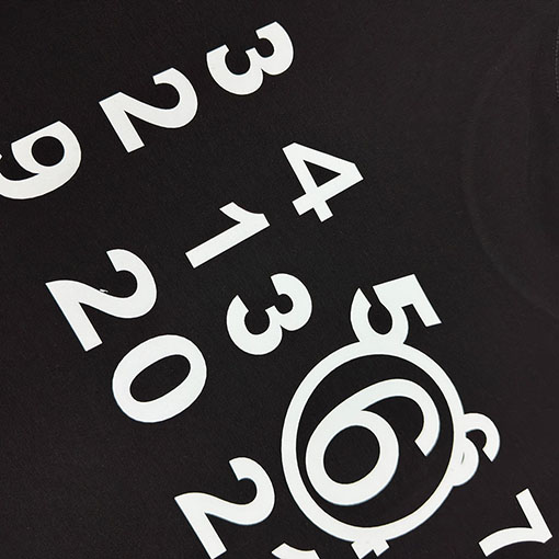 マルタンマルジェラ Maison Margiela MM6 レターデジタルダイレクトプリント長袖シャツ