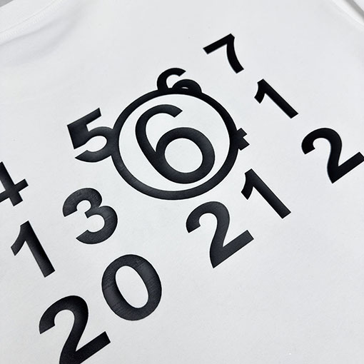 マルタンマルジェラ Maison Margiela MM6 レターデジタルダイレクトプリント長袖シャツ