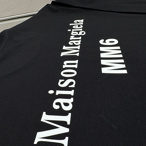 マルタンマルジェラ Maison Margiela MM6 バックレタリングデジタルダイレクトプリント長袖シャツ