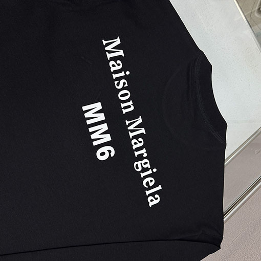 マルタンマルジェラ Maison Margiela MM6 バックレタリングデジタルダイレクトプリント長袖シャツ