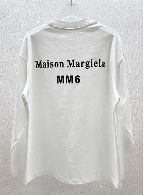 マルタンマルジェラ Maison Margiela MM6 バックレタリングデジタルダイレクトプリント長袖シャツ