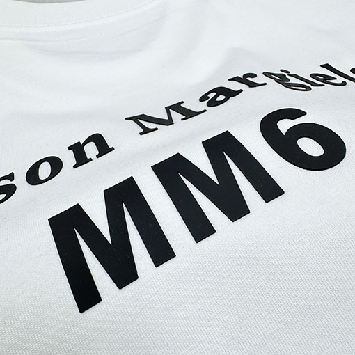 マルタンマルジェラ Maison Margiela MM6 バックレタリングデジタルダイレクトプリント長袖シャツ