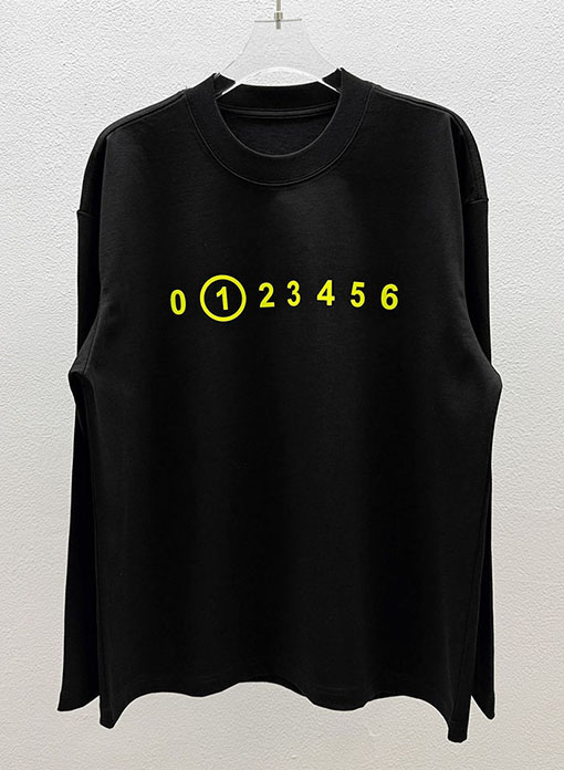 マルタンマルジェラ Maison Margiela MM6 新しいデジタルエレメントシリコン長袖ベースレイヤー