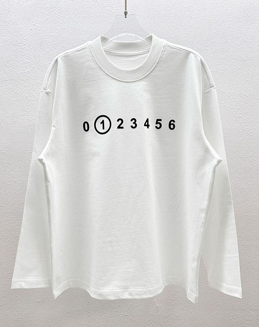 マルタンマルジェラ Maison Margiela MM6 新しいデジタルエレメントシリコン長袖ベースレイヤー