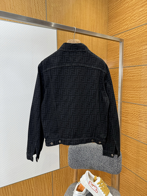 フェンディ ダブルF オールオーバージャカードデニムジャケット