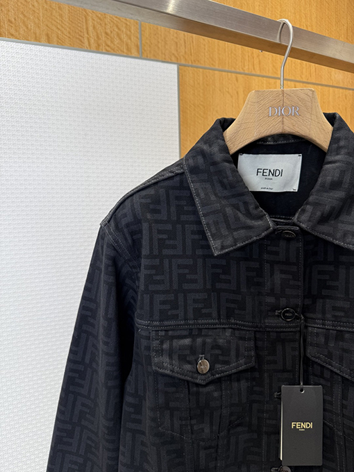 フェンディ ダブルF オールオーバージャカードデニムジャケット