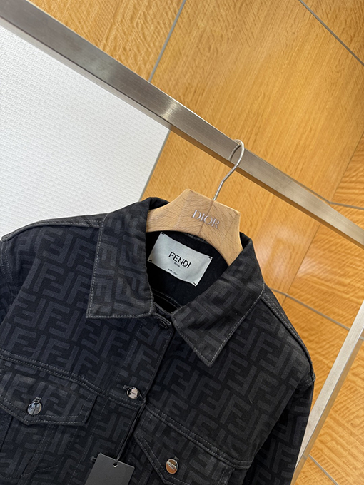 フェンディ ダブルF オールオーバージャカードデニムジャケット