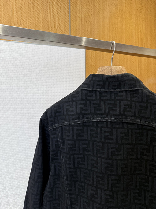 フェンディ ダブルF オールオーバージャカードデニムジャケット
