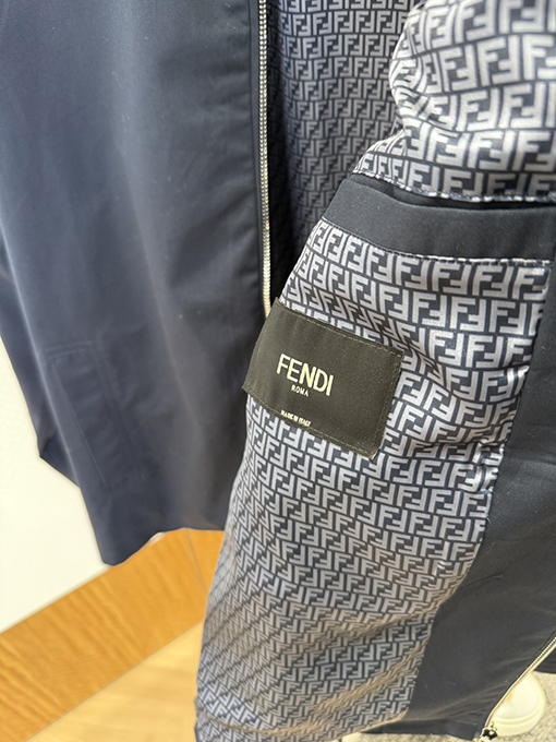 フェンディ ダブルFメタルアップリケワークウェアカラージャケット