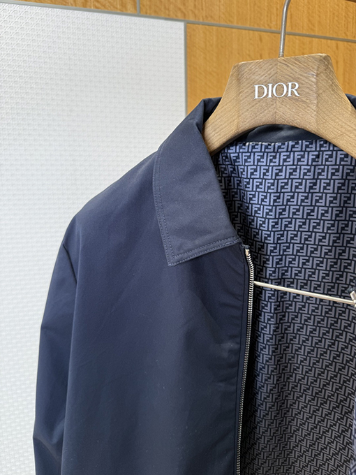 フェンディ ダブルFメタルアップリケワークウェアカラージャケット