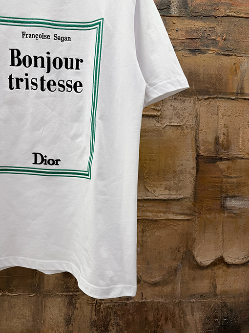 ディオール 刺繍ロゴ半袖Tシャツ