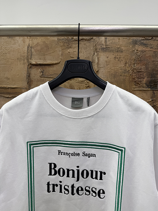 ディオール 刺繍ロゴ半袖Tシャツ