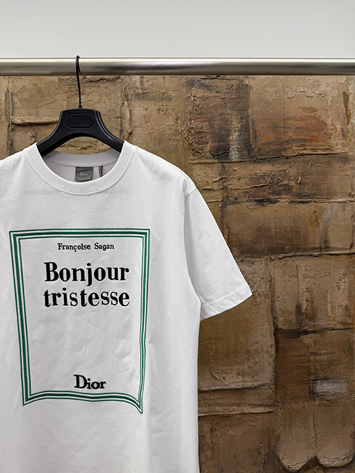 ディオール 刺繍ロゴ半袖Tシャツ