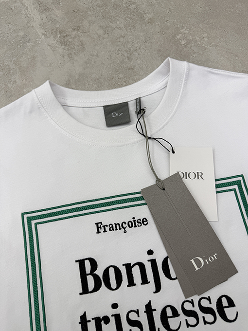ディオール 刺繍ロゴ半袖Tシャツ