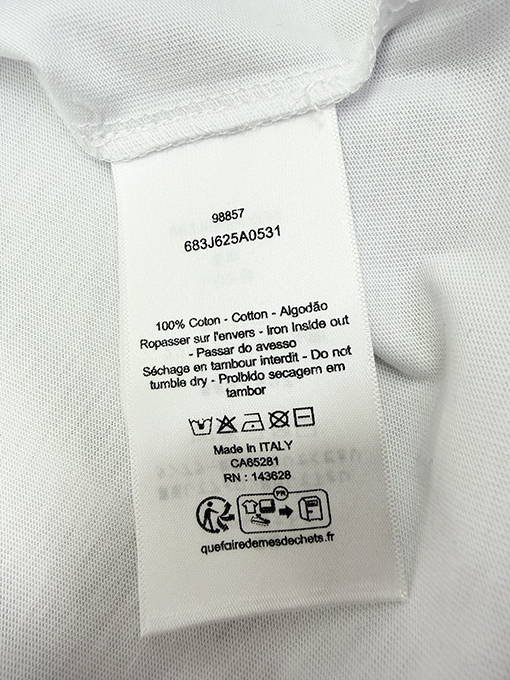 ディオール 刺繍ロゴ半袖Tシャツ