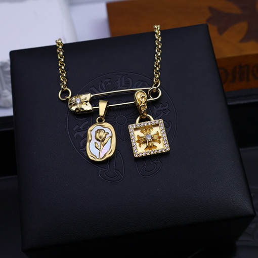 クロムハーツ ブローチチェーンネックレス