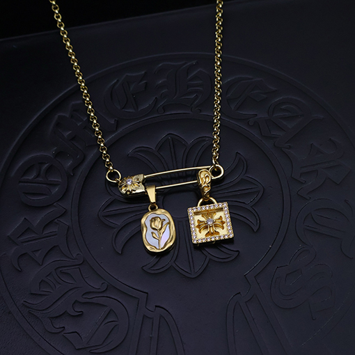 クロムハーツ ブローチチェーンネックレス