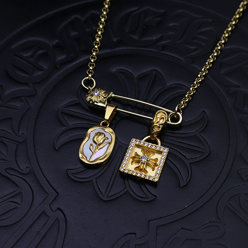 クロムハーツ ブローチチェーンネックレス