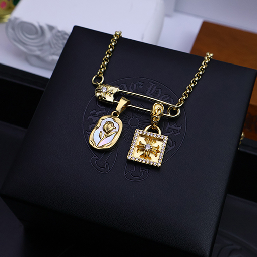 クロムハーツ ブローチチェーンネックレス