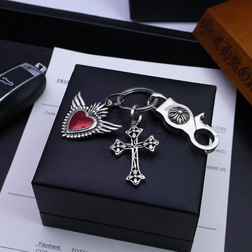 クロムハーツ 925スターリングシルバーキーホルダー