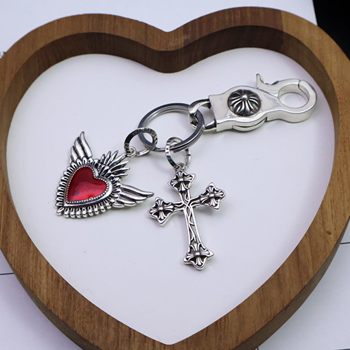 クロムハーツ 925スターリングシルバーキーホルダー