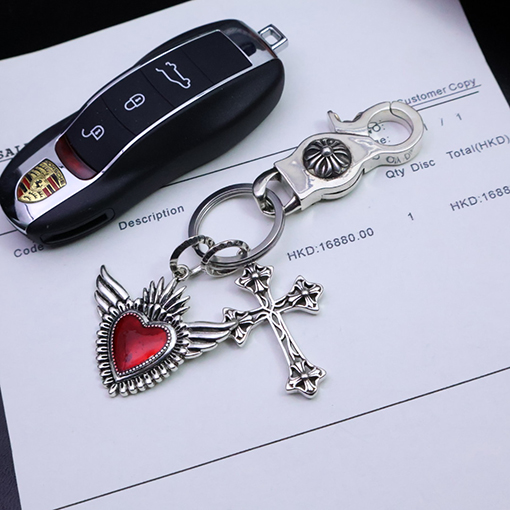 クロムハーツ 925スターリングシルバーキーホルダー