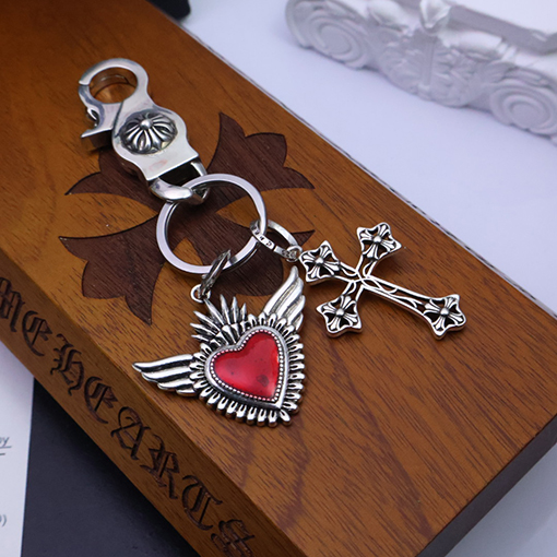 クロムハーツ 925スターリングシルバーキーホルダー